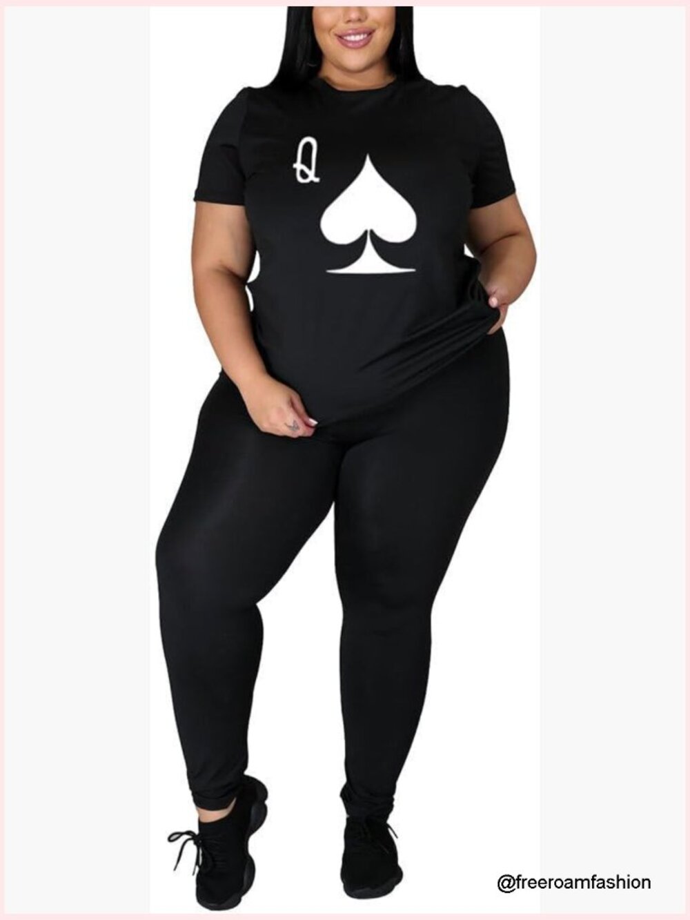 Plus Size 2 Piece Outfits Women Sweatsuit Sets 1x-5x